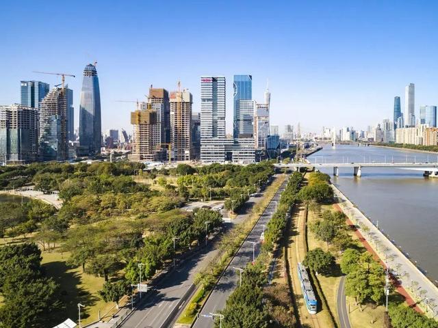航拍琶洲粤港澳大湾区数字经济创新试验区