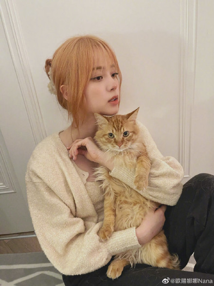 欧阳娜娜挑战玫瑰金发色 女团范十足