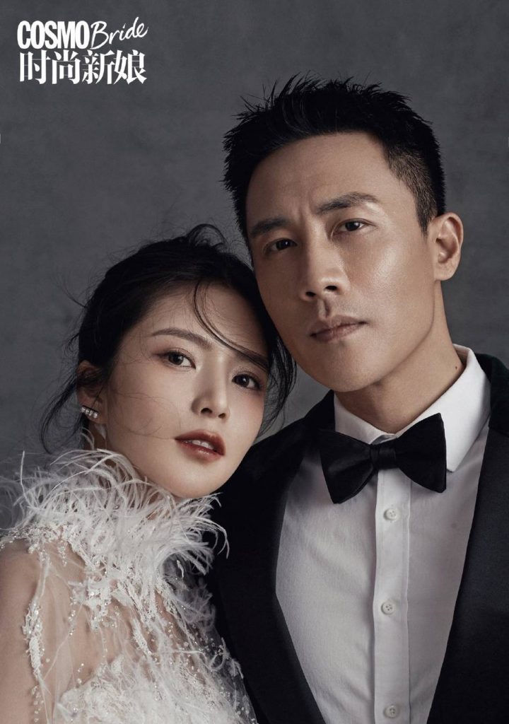 杜淳夫妻拍婚纱大片 王灿大秀美背超撩人