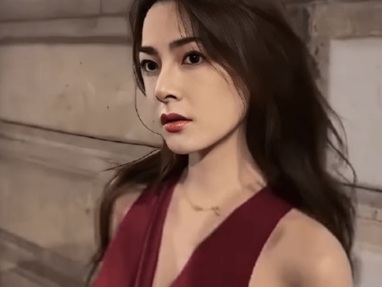 汪东城晒AI换脸女装照 穿一身红裙风情万种