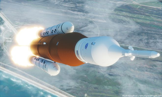 NASA计划明年2月份发射SLS火箭 将猎户座乘员舱首次送往太空