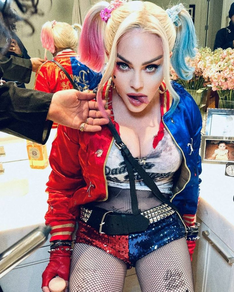 麦当娜COS小丑女造型曝光 63岁状态超好