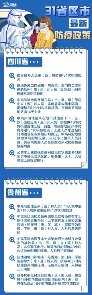 春节返乡各地防疫要求最新汇总来了