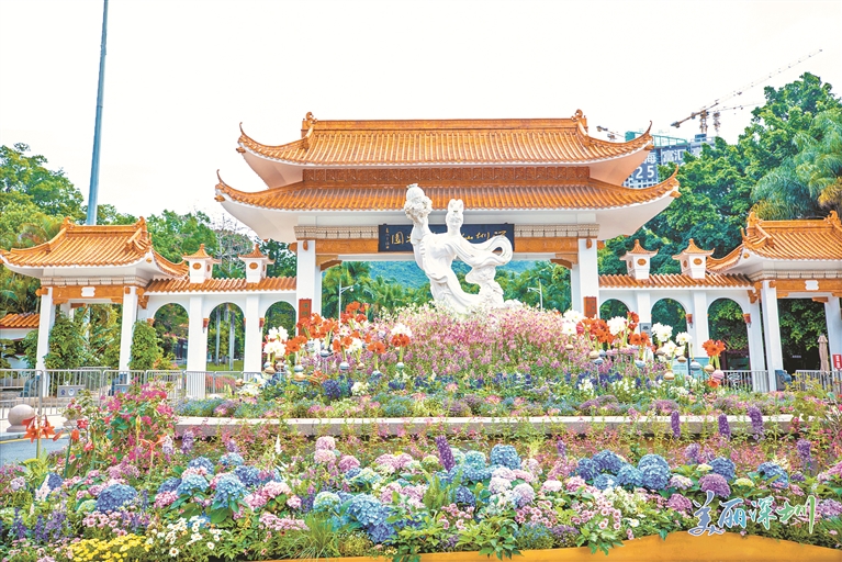 2022粤港澳大湾区 深圳花展“云端”绽放 