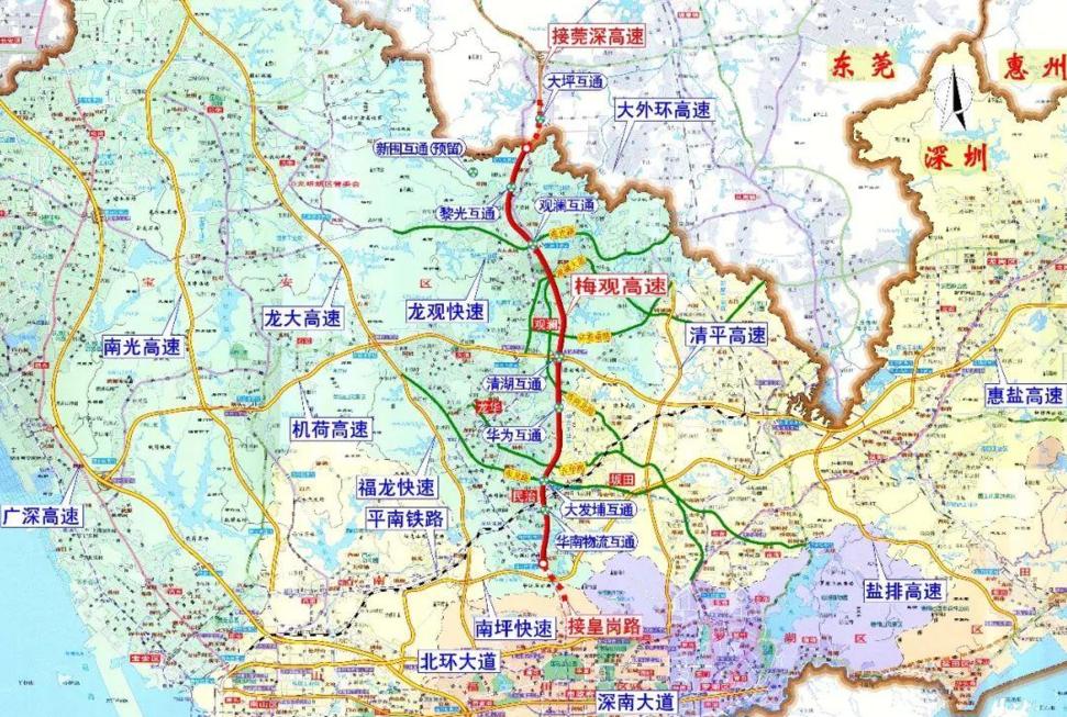 双向14车道！深圳南北中轴线上的重要工程最新进展！ 