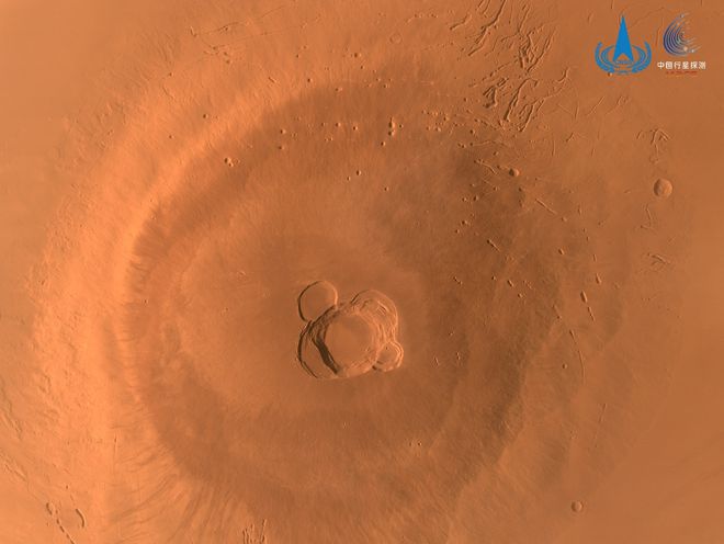 天问一号完成既定科学探测任务 近期拍摄火星影像公布 