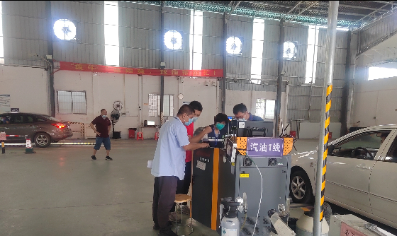广州番禺区开展机动车检验机构比对试验 