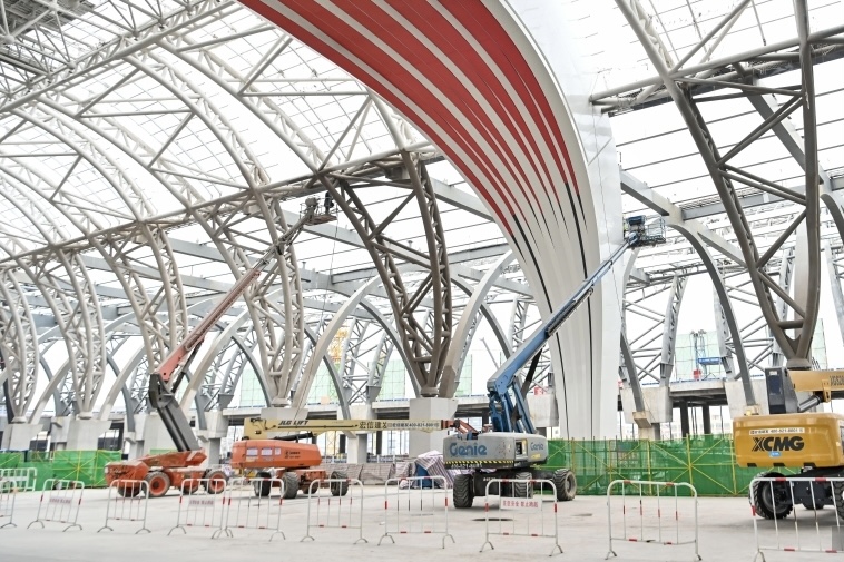 广州白云火车站建设稳步推进 