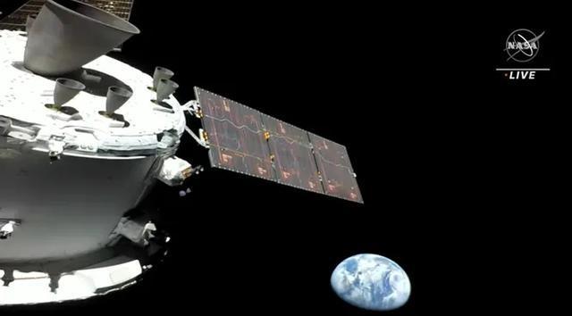 NASA发布本次绕月首张太空拍地球影像 距上次拍摄已过50年 