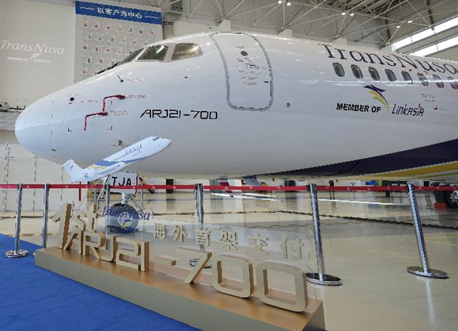 ARJ21里程碑!国产支线喷气客机交付达百架