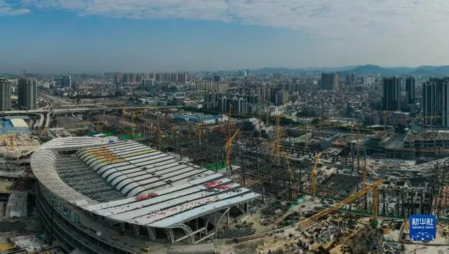 广州白云火车站建设快速稳步推进 