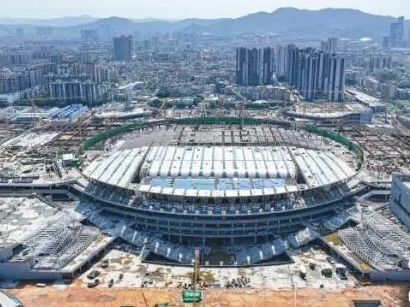 假期广州白云火车站建设不停工 加快打造大湾区新地标