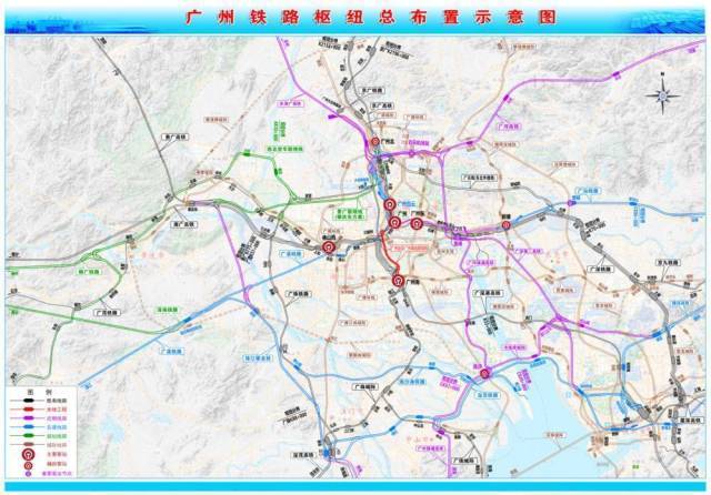 广州站⇄广州南站拟建联络线！这些铁路将直通广州市中心