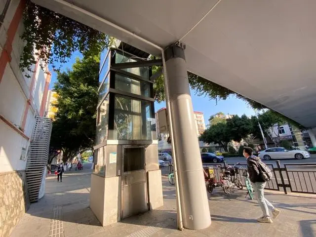 广州大道北人行天桥无障碍电梯，最新进度来了
