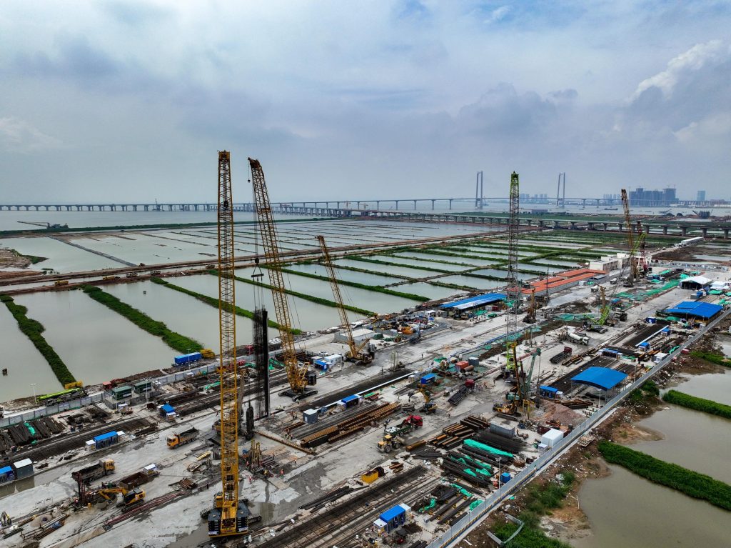 广州段土建累计完成6%，南珠（中）城际火热建设中