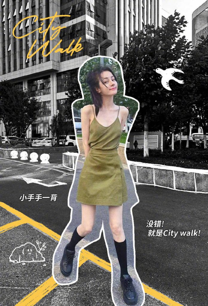 迪丽热巴晒彩绘plog 趣味教学拍照姿势
