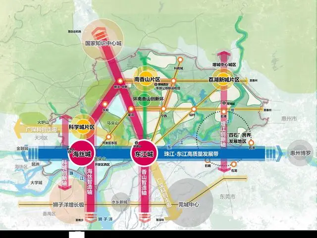 广州东部中心：聚力建设“现代活力核”，承担四大核心功能