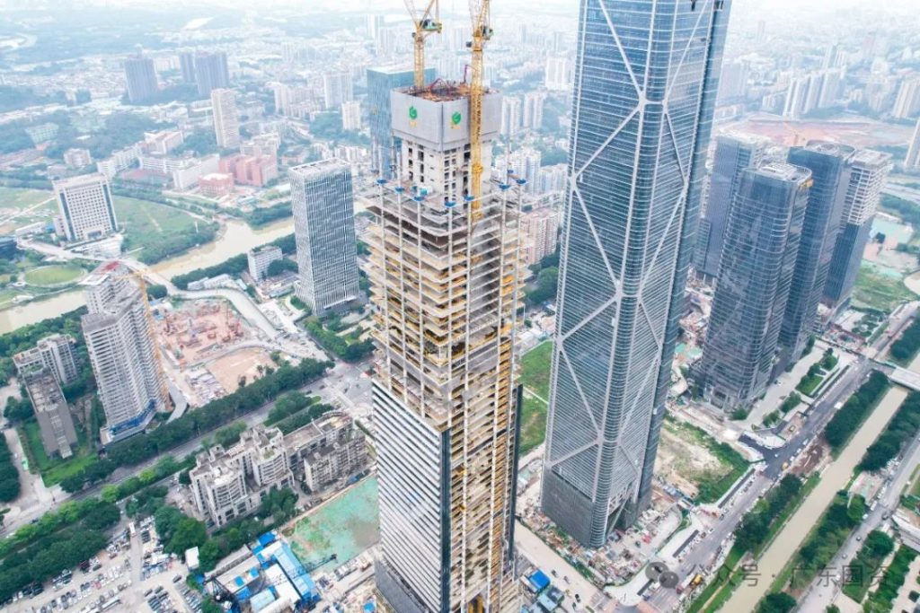 广东建工集团承建的广州国际文化中心项目完成核心筒封顶