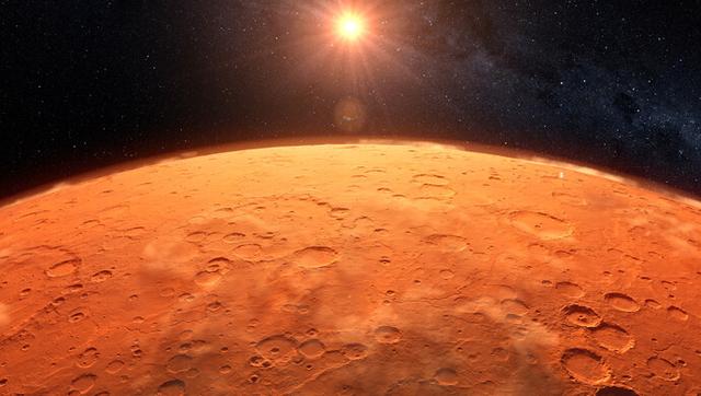 6月13日外媒科学网站摘要：火星火山上首次发现霜