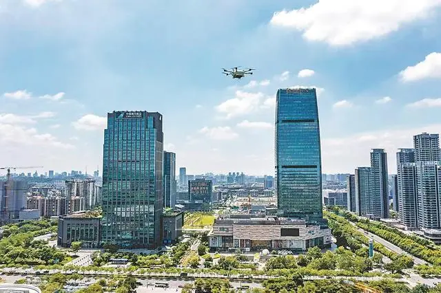 广州公园景区开启首条无人机消费场景航线 启动无人机外卖配送