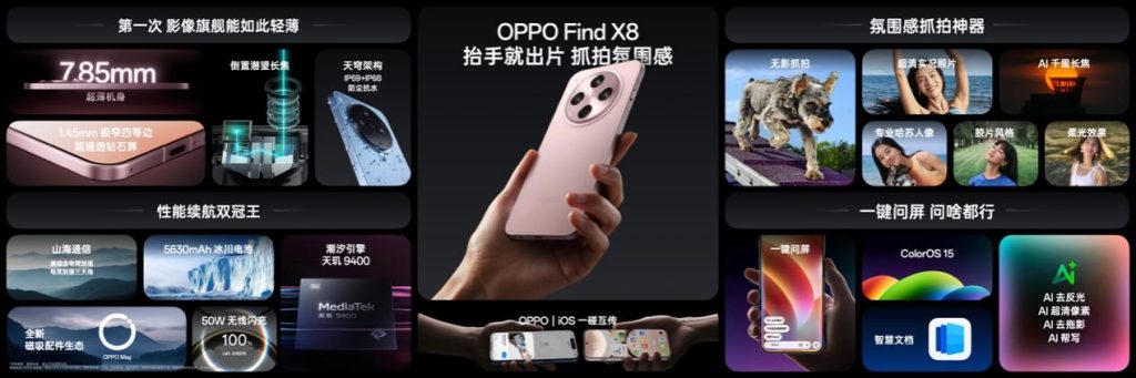 氛围感抓拍神器,OPPO发布年度影像旗舰Find X8系列