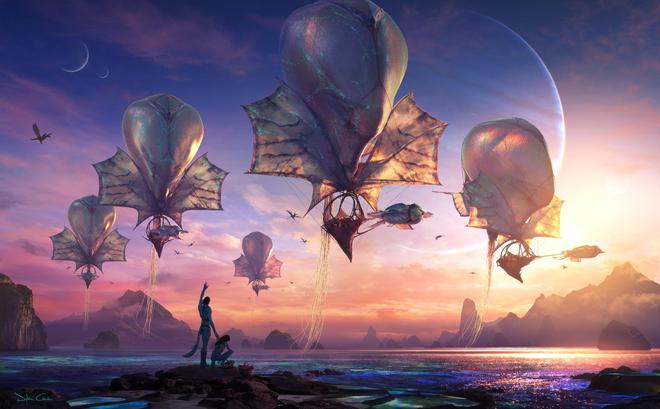 《阿凡达3》发布五张概念图,展示多种新飞行生物和新部落
