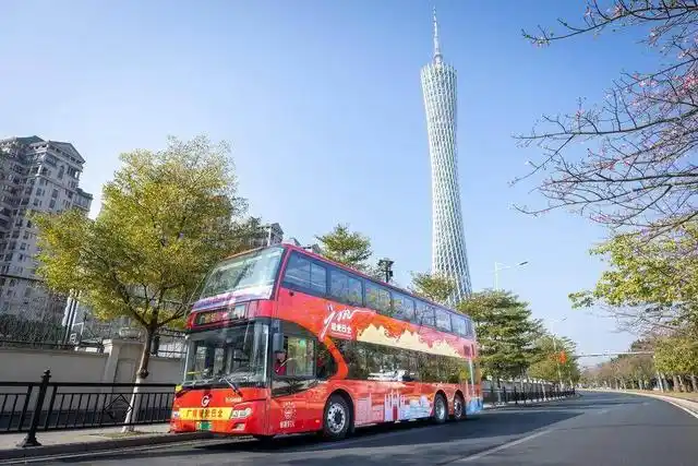 新开海心沙环线，广州双层巴士2025年焕新前行