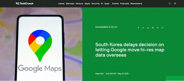 韩国推迟批准谷歌传输高精度地图数据请求
