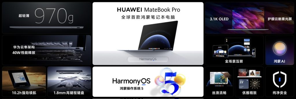 华为发布两款鸿蒙电脑,笔记本体验再次革新