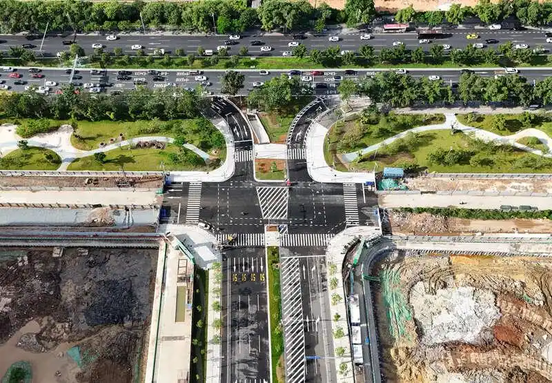 广州健明六路通车 将为十五运会提供重要交通保障