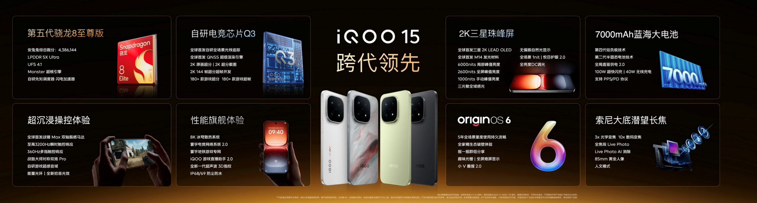 未来性能旗舰正式亮相“跨代领先”iQOO 15到手4199元起