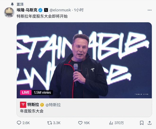 75%赞成！特斯拉股东“豪赌”马斯克，通过近万亿薪酬方案