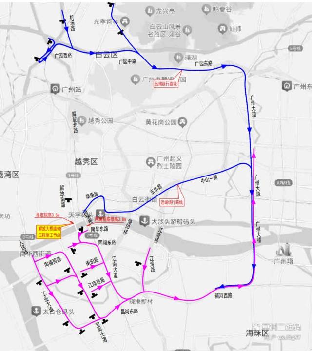 广州解放大桥11日起全封闭维修,计划工期6个月