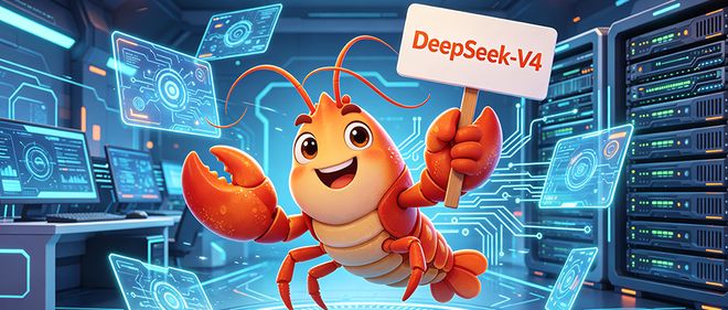 今天，OpenClaw能用DeepSeek-V4了！还设成了默认模型