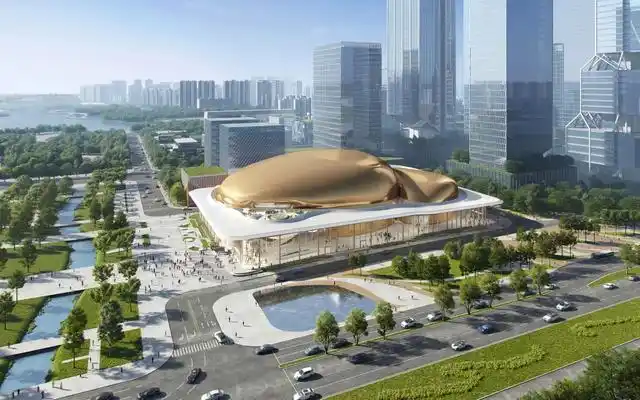 金蛋雏形已现！深圳国际演艺中心主体钢结构封顶