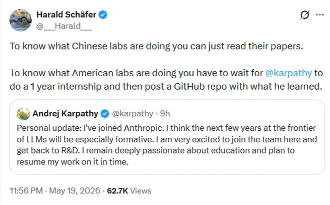 “我从未感到如此落后!”曾痛骂AI是垃圾的卡帕西,为何加盟Anthropic