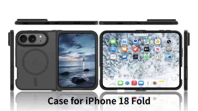 疑似可折叠 iPhone 首批保护壳曝光 和此前传闻设计吻合