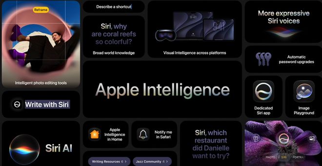 苹果智能Siri AI适配机型公布，iPhone 15 Pro系列及以后可用