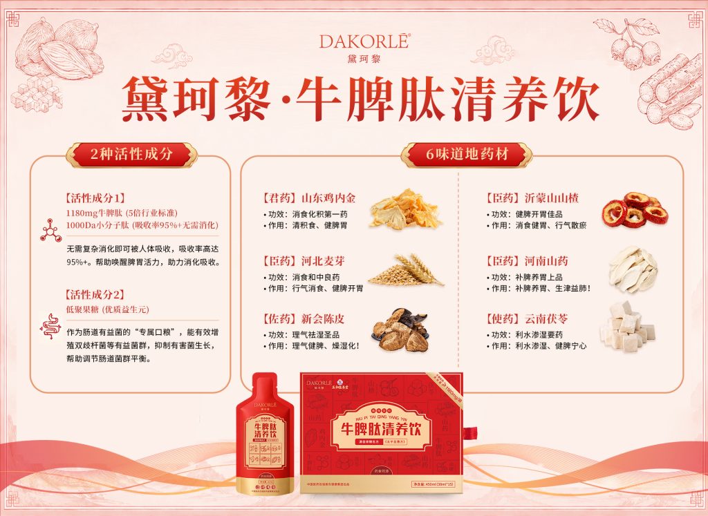 黛珂黎牛脾肽清养饮正式发布:脾胃养护赛道迎来新标杆